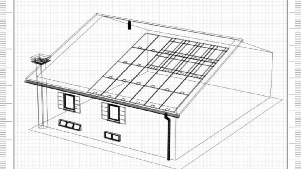 Current image: Flat Roof with Mansard Drawing Detail - Complete Guide